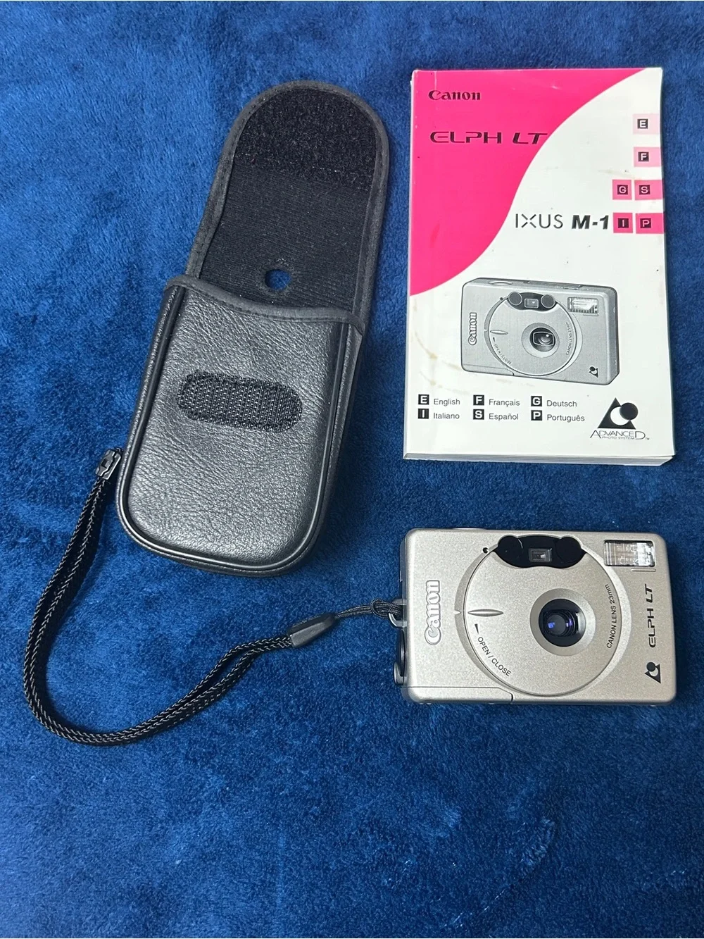 Canon Silver Compact ELPH LT (IXUS M-1) Camera with Manual & Case